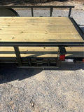 83 X 20 TUBE TOP TANDEM UTILITY TRAILER W/ 5FT. SLIDE IN RAMPS