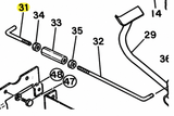 SFCR-2246 CLUTCH ROD END (#31)