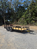 77x16 PIPE TOP UTILITY TRAILER