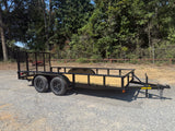 77x16 PIPE TOP UTILITY TRAILER