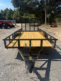 77x16 PIPE TOP UTILITY TRAILER