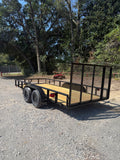 77x16 PIPE TOP UTILITY TRAILER