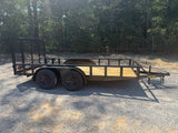 77x14 PIPE TOP UTILITY TRAILER