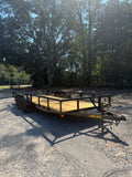 77 X 20 PIPE TOP UTILITY TRAILER