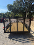77x16 PIPE TOP UTILITY TRAILER