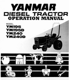 YM195 / YM240 OPERATIONS MANUAL