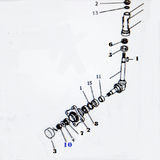 SFLN-20  SPINDLE NUT   FRONT AXLE